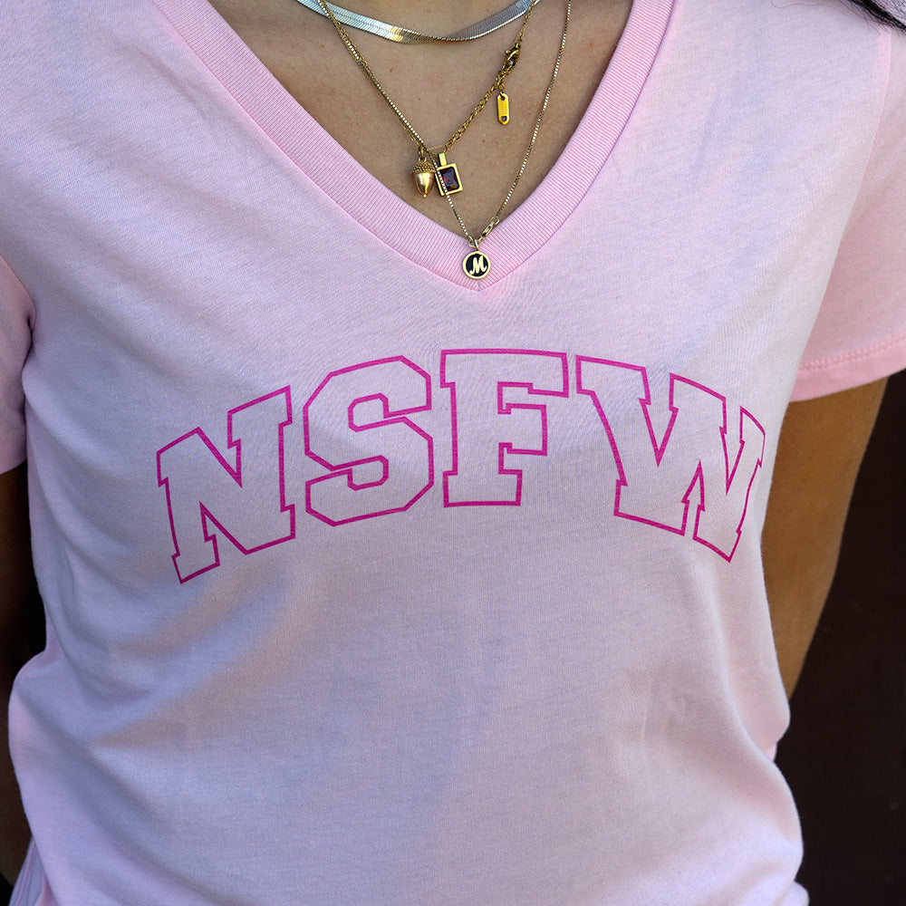 Women's NSFW V-neck T-shirt